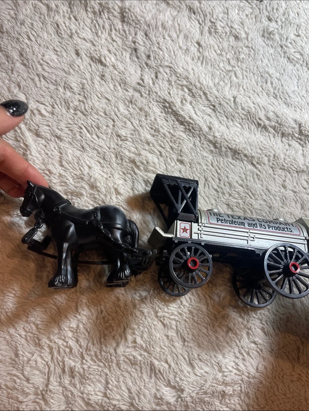 Horse & Tanker Die-Cast Toy - texaco 1991
